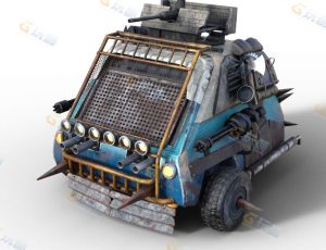 Blender模型—生化武装小车
