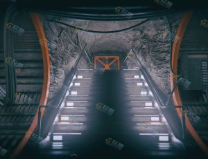 Blender工程源文件—山洞科幻隧道