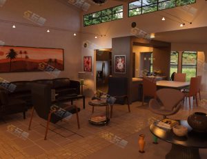 Blender工程源文件—温馨大公寓