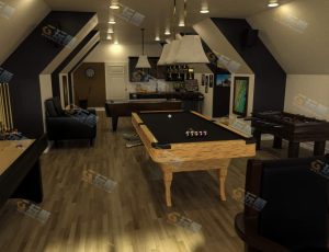 Blender工程源文件—家庭娱乐室