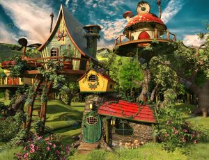 Blender工程源文件—精灵庄园