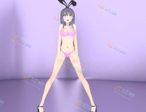 Blender模型—兔耳朵卡通女孩