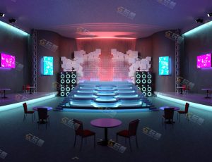 Blender模型—酒吧霓虹灯氛围舞美舞台6