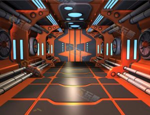 Blender模型—普通科技走廊