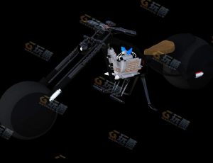 Blender模型—普通时尚摩托车