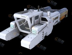 Blender模型—赛博朋克科技悬浮大车