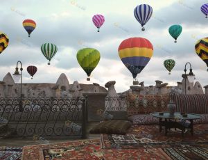 Blender工程源文件—土耳其热气球城市