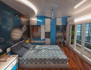 Blender工程源文件—小孩子的卧室