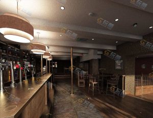 Blender工程源文件—葡萄酒店铺