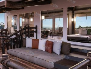 Blender工程源文件—温泉度假木屋