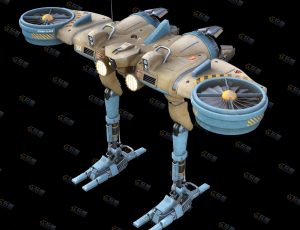 Blender模型—鸵鸟飞行器