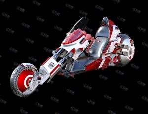 Blender模型—超级酷炫赛博朋克摩托车