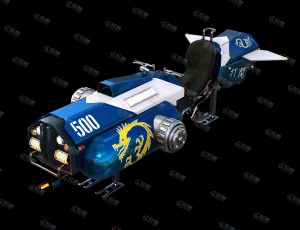 Blender模型—飞天超级赛博朋克摩托车