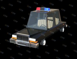 Blender模型—卡通警车