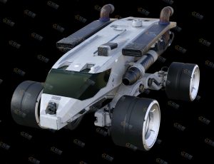 Blender模型—科技战斗赛车