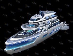 Blender模型—未来科幻轮船