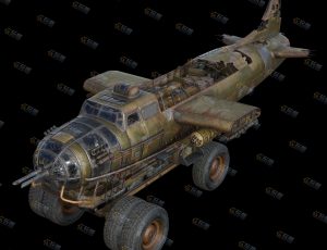 Blender模型—未来战争科幻飞机战车