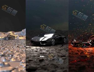 Blender工程源文件—泥地跑车场景