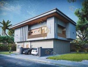 Blender工程源文件—现代美式别墅