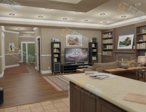 Blender工程源文件—现代普通居家套房