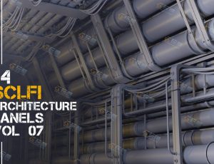 走廊面板Blender资产库