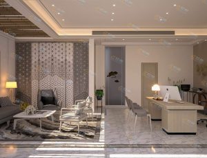 C4D工程源文件—现代时尚大客厅