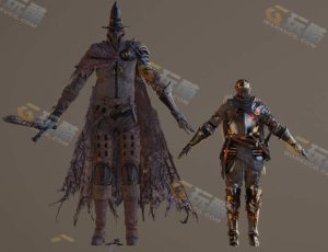 Blender模型—深渊守望者中世纪角色