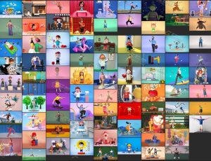 C4D卡通人物场景工程源文件合集包v3