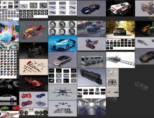 交通车船飞机C4D工程模型库
