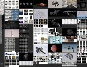 科幻武器工业C4D工程模型库