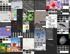 人物动物食物C4D工程模型库