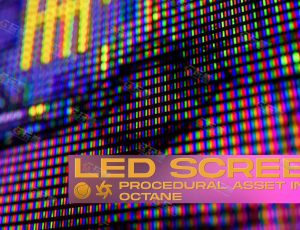 C4D程序LED屏幕预设