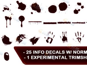 26个血液贴花图片包