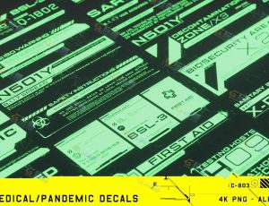 24+科幻医疗贴花