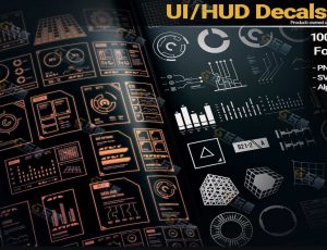 100+UI HUD贴花纹理包