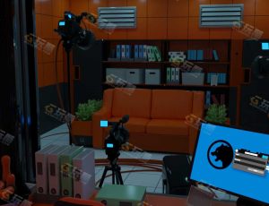 Blender工程源文件—办公室拍摄场景