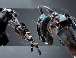 Blender模型—科幻机械臂