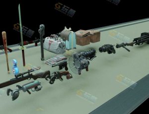 生存之旅武器道具Blender资产库