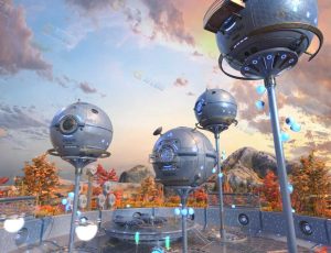 Blender工程模型—外星人地球基地