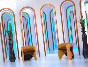 Blender工程源文件—现代多镜室