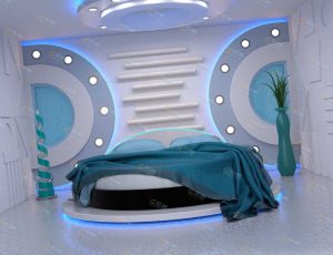 Blender工程源文件—科幻时尚休息卧室