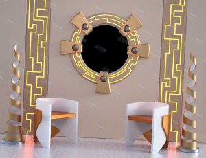 Blender工程源文件—科技拍照墙