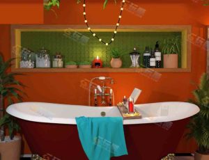 Blender工程源文件—小清新浴室