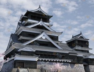 Blender工程源文件—日本古城