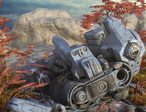 Blender工程源文件—废弃飞船停留地