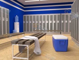 Blender工程源文件—橄榄球队更衣室