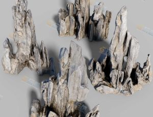 Blender模型—假山岩石