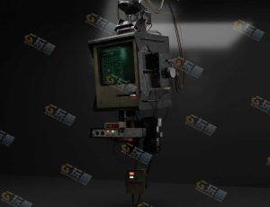 Blender模型—科幻复古电脑