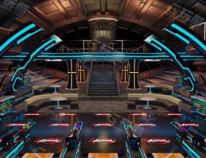 Blender工程源文件—科幻保龄球室