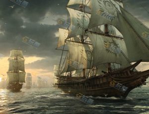 Blender工程源文件—大西洋海盗战舰群